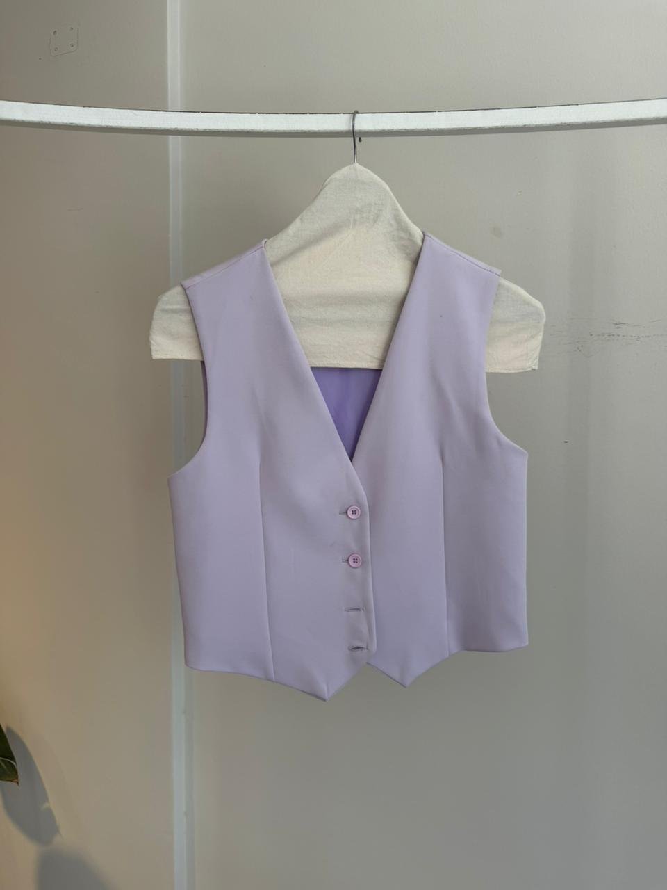 chaleco roma lila 