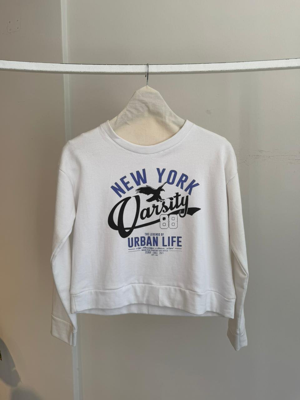 buzo new york blanco 