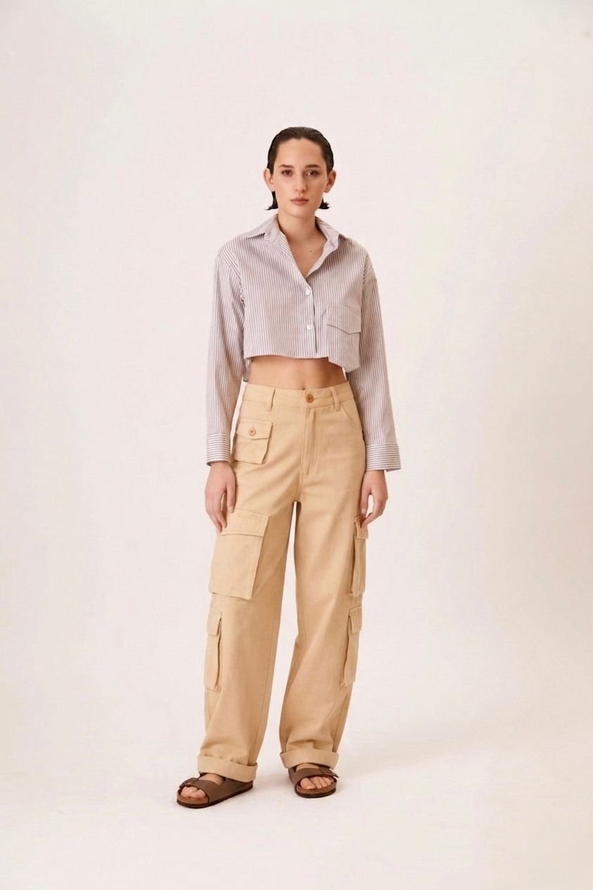 pantalon ordino beige 